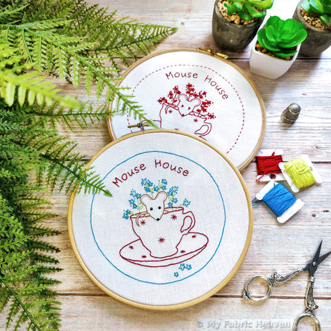 Mouse-House PDF Embroidery Pattern