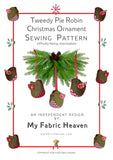 Tweed Robin Christmas ornament sewing pattern & photo tutorial